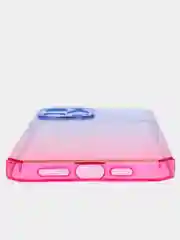 Пурпурный чехол прозрачный iPhone XR 11 12 13 14 15 Pro Max mini 7 8 Plus X/XS айфон про макс