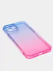 Пурпурный чехол прозрачный iPhone XR 11 12 13 14 15 Pro Max mini 7 8 Plus X/XS айфон про макс