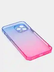 Пурпурный чехол прозрачный iPhone XR 11 12 13 14 15 Pro Max mini 7 8 Plus X/XS айфон про макс