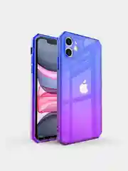 Синий чехол прозрачный iPhone XR 11 12 13 14 15 Pro Max mini 7 8 Plus X/XS айфон про макс