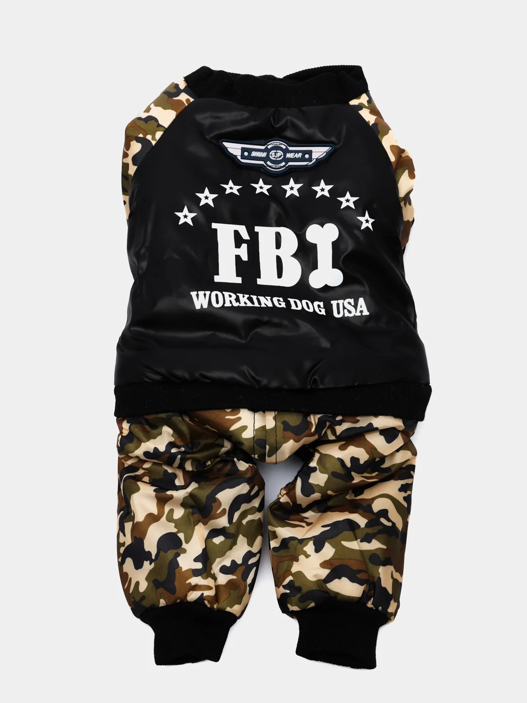 Утепленный камуфляжный комбинезон "FBI"