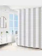 Угольный штора для ванной с кольцами, 180 х 180 см