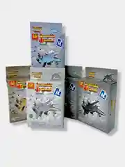 Конструктор "Истребитель", 6 цветов, 21 деталь
