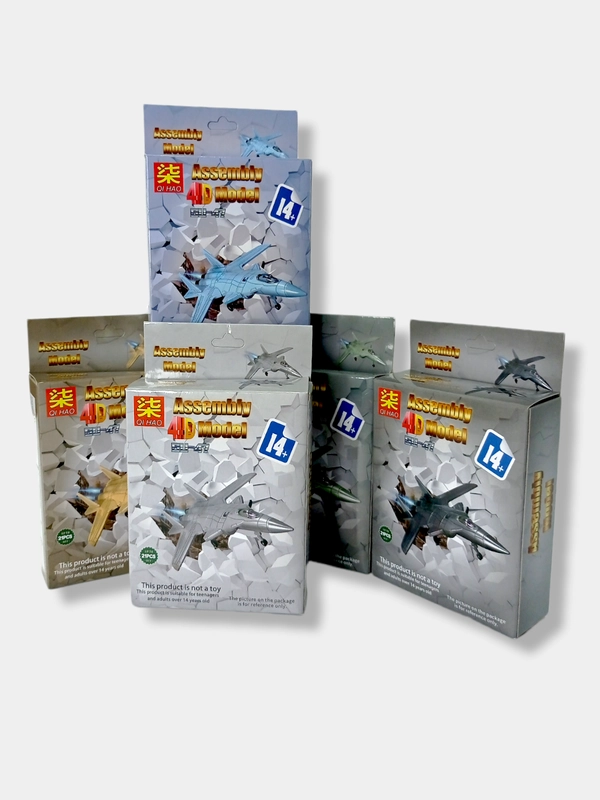 Конструктор "Истребитель", 6 цветов, 21 деталь