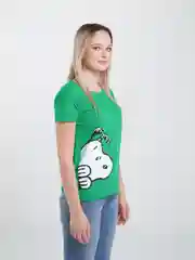 Зеленый футболка женская