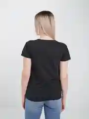 Черный футболка женская