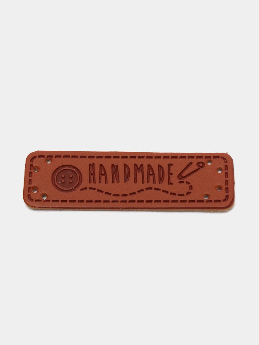 Набор нашивок "Hand made", 5 х 1,5 см, 10 штук