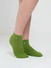 Зеленый носки женские короткие