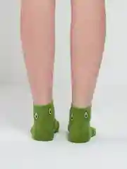 Зеленый носки женские короткие