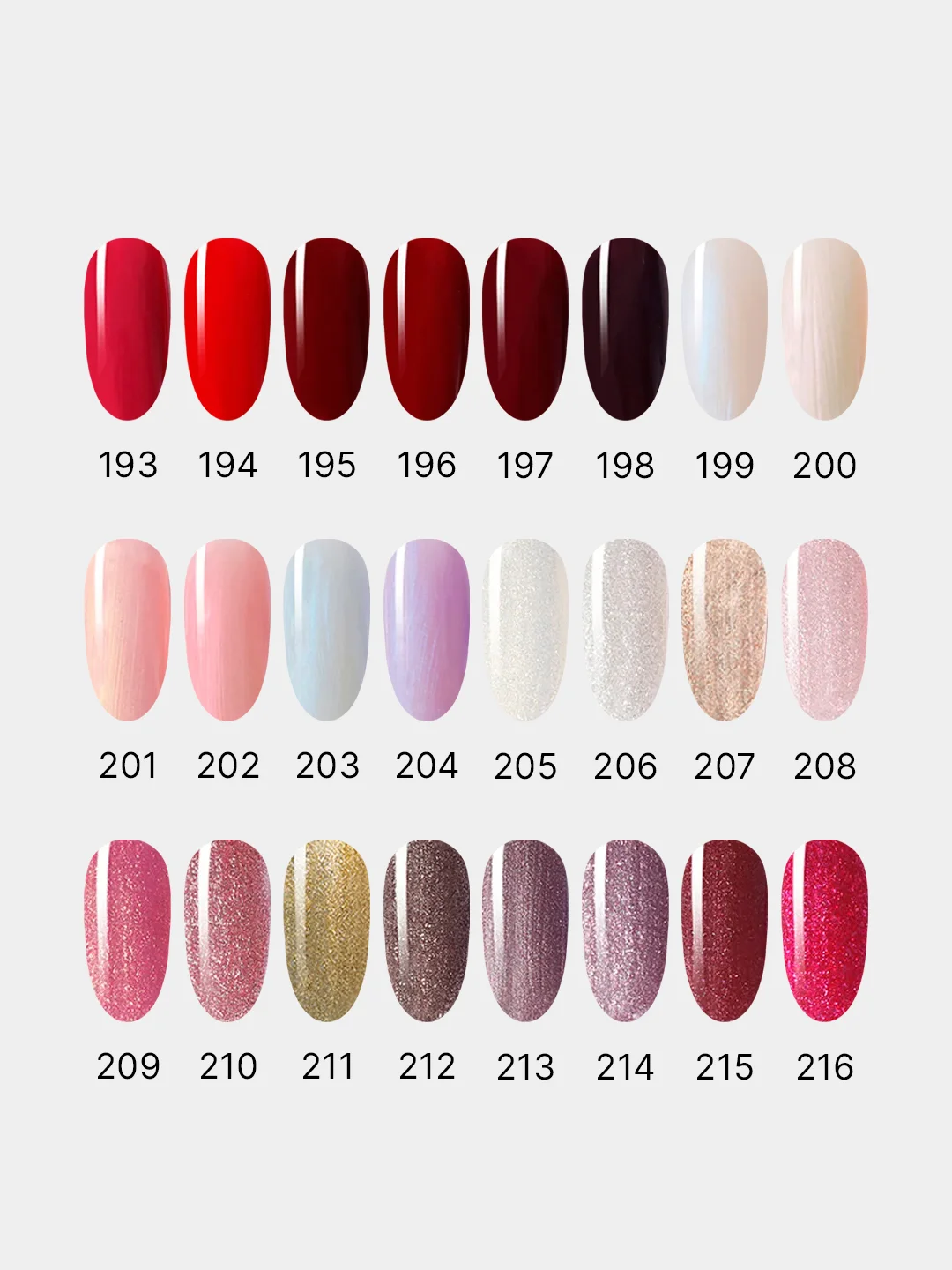 Глянцевый гель-лак для ногтей MG gel polish, 264 оттенка