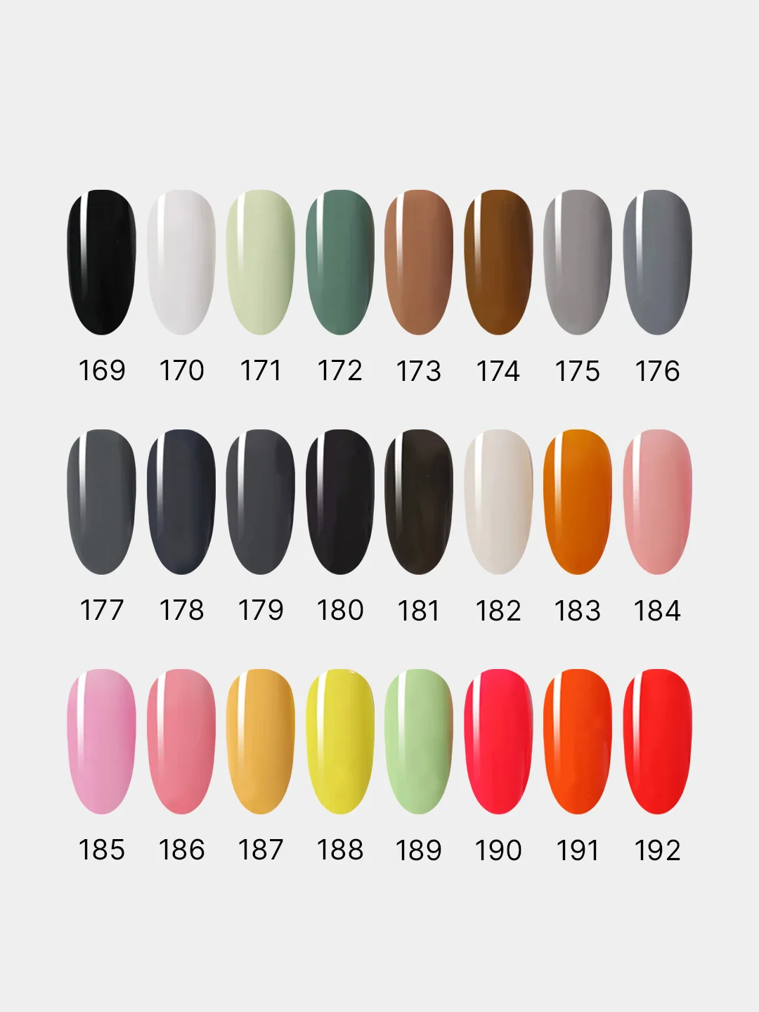 Глянцевый гель-лак для ногтей MG gel polish, 264 оттенка