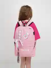 Для школы Многофункциональный рюкзак  Tik Tok с USB-зарядкой (Тик-Ток Для школы)