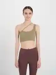 Приглушённый хаки топ-майка