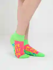 Желтый носки укороченные, цветные