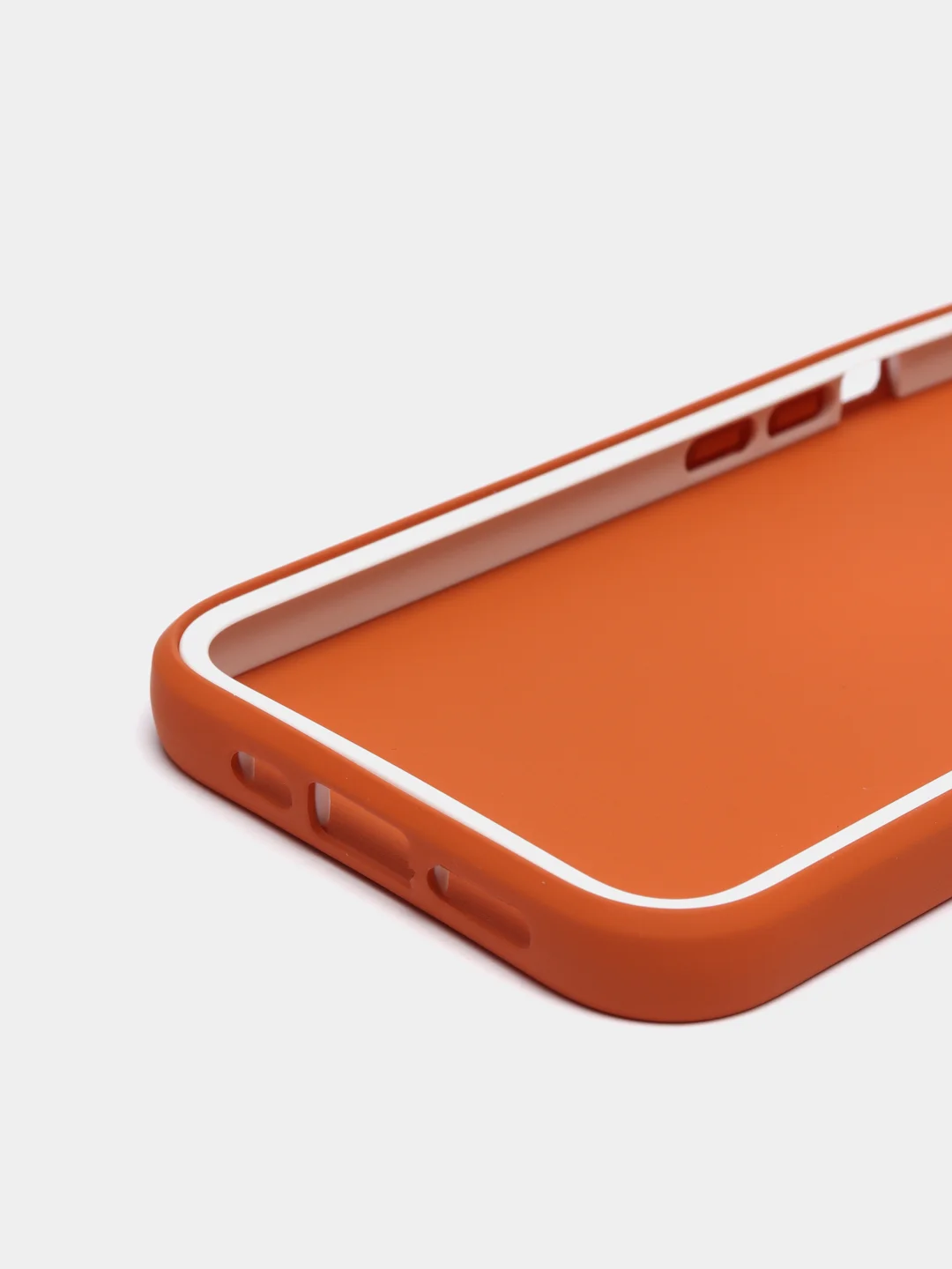 Оранжевый чехол iPhone 11 / 12 13 Pro Max / силиконовый на айфон про макс
