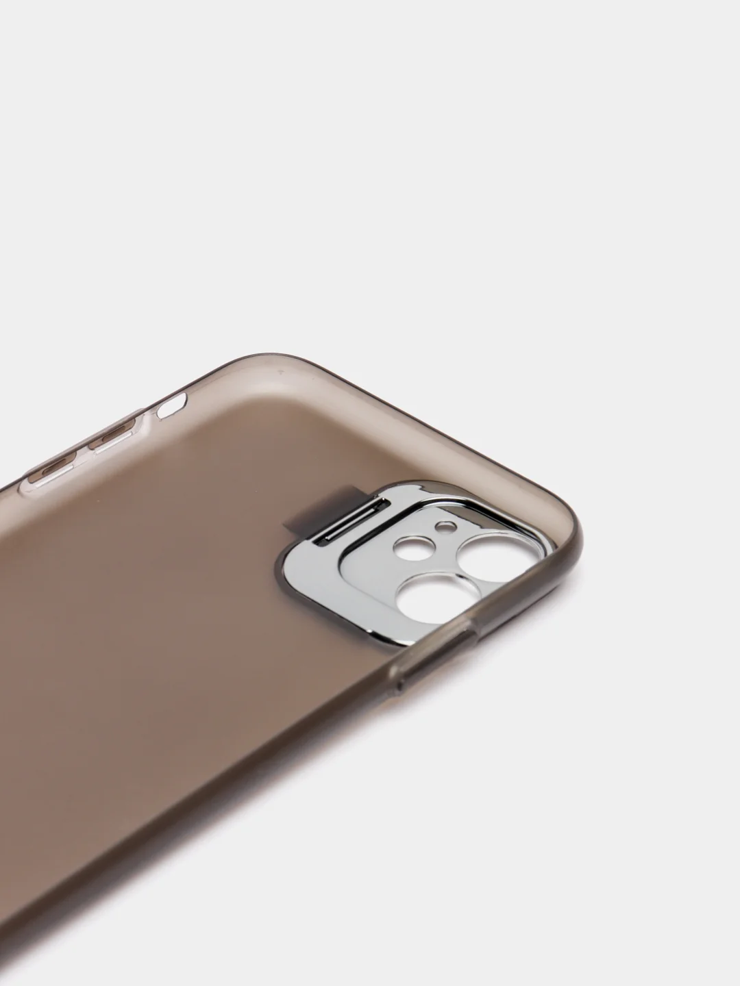 Угольный чехол для iPhone 11 пластиковый матовый ультратонкий с защитой камеры