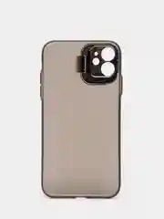 Угольный чехол для iPhone 11 пластиковый матовый ультратонкий  с защитой камеры