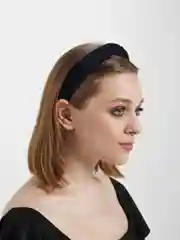 Темно-синий ободок с узелком