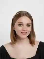 Золотой ободок для волос