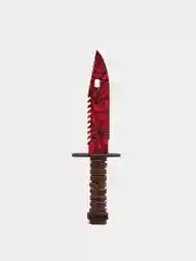 Алый штык-нож игрушечный Bayonet М9 "Кровавая паутина", деревянный, лак