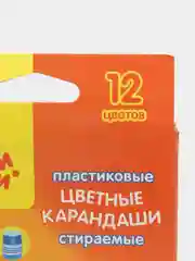 Карандаши цветные пластиковые стираемые "Енот в Венеции"