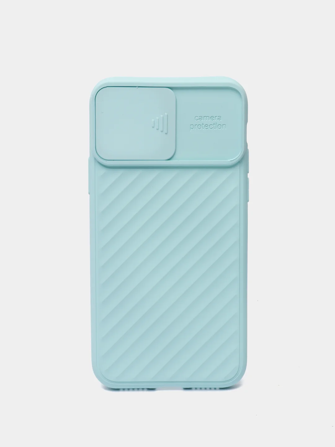 Бирюзовый чехол с защитой камеры в виде шторки для Apple iPhone 11 / 11 pro