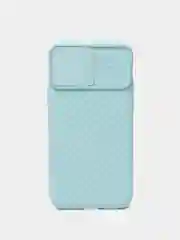 Бирюзовый чехол с защитой камеры в виде шторки для Apple iPhone 11 / 11 pro