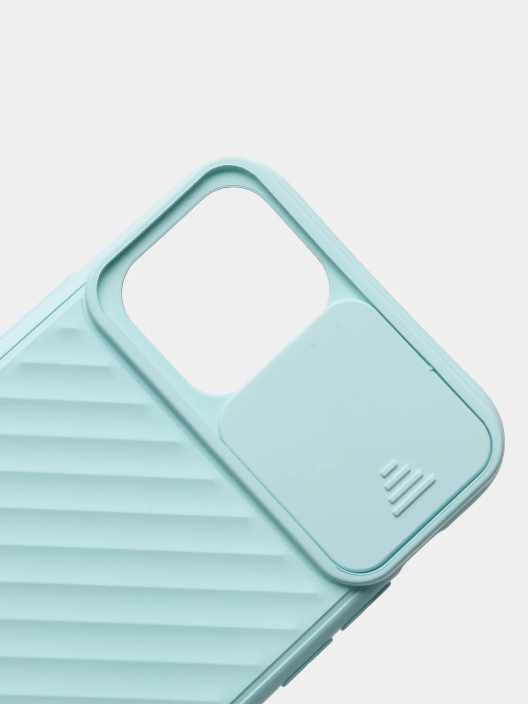 Бирюзовый чехол с защитой камеры в виде шторки для Apple iPhone 11 / 11 pro