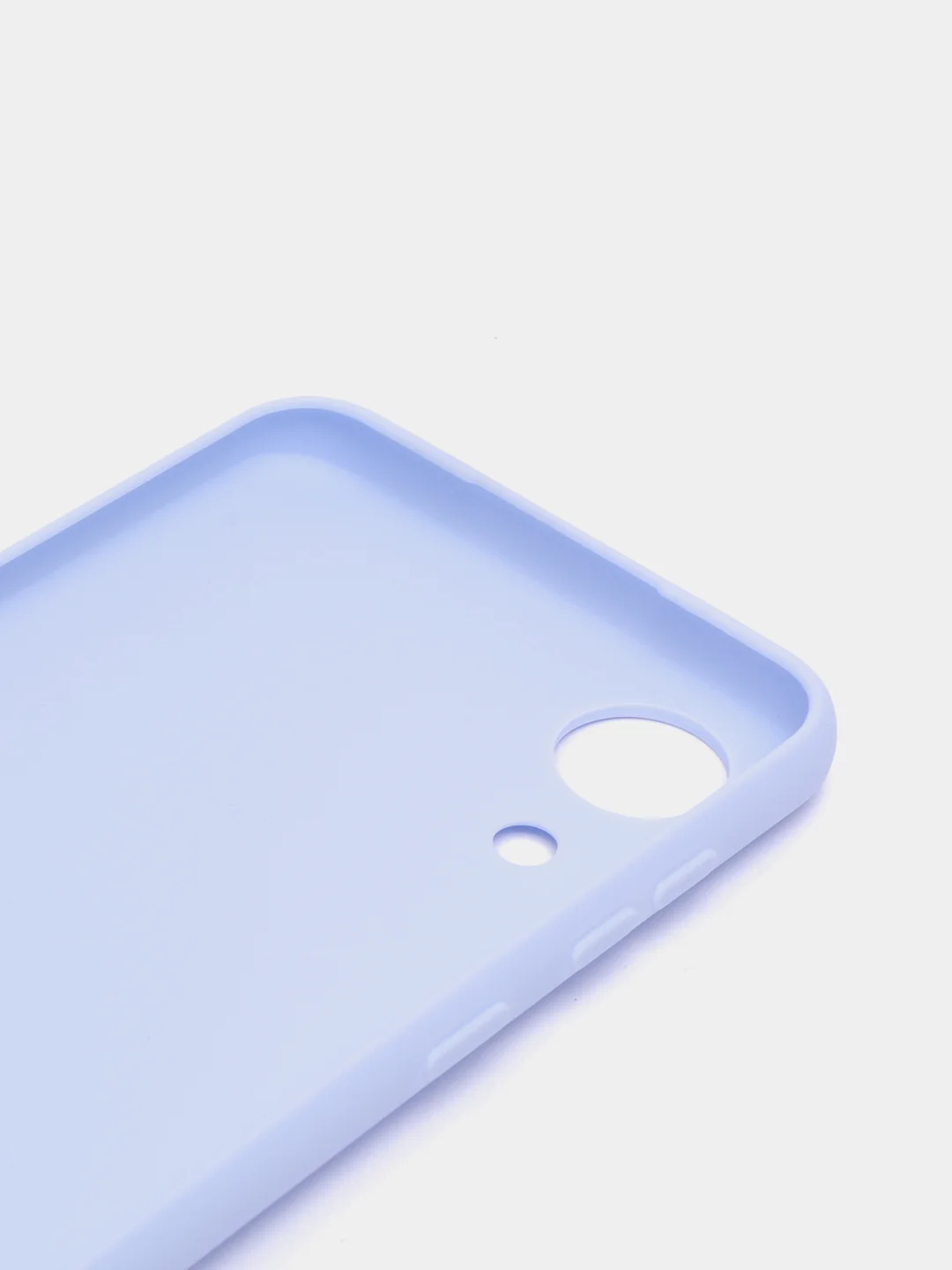 Небесно-голубой чехол Samsung Galaxy A03 core, силиконовый