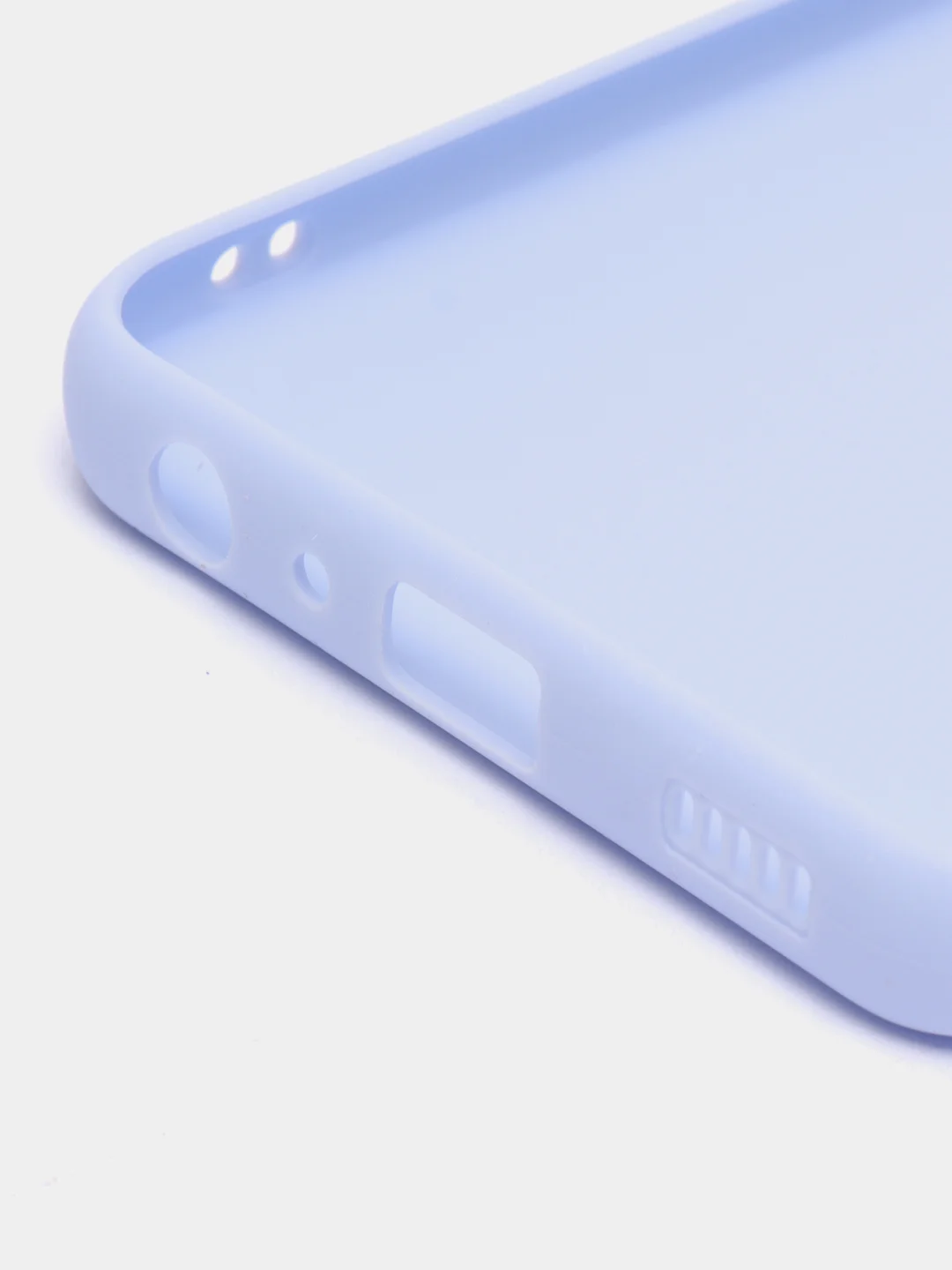 Небесно-голубой чехол Samsung Galaxy A03 core, силиконовый