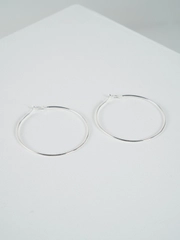 Серьги серебристые, 176 мм