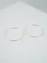 Серьги серебристые, 176 мм