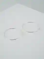 Серьги серебристые, 176 мм