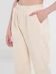 Кремовый брюки женские, утепленные