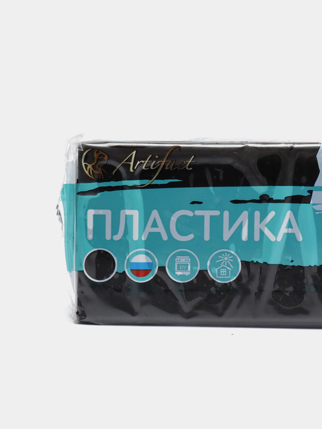 Прозрачный полимерная глина Artifаct, брус 250 гр, белый, черный, телесный, нейтральный цвет