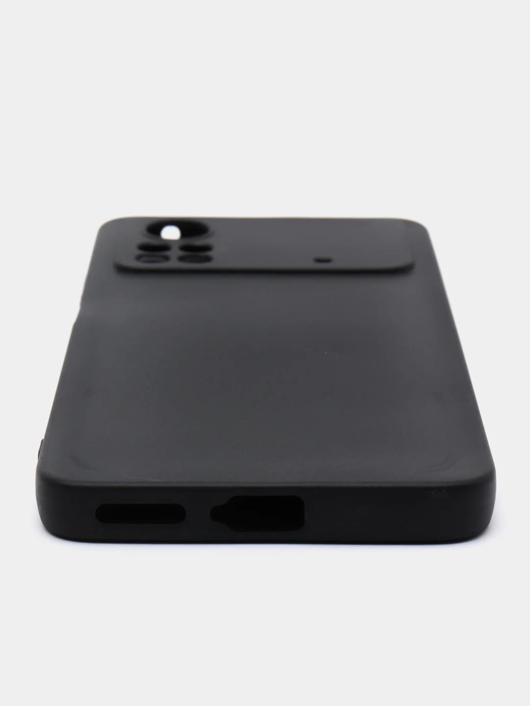 Матовый черный силиконовый чехол для Xiaomi Poco X4 Pro 5G