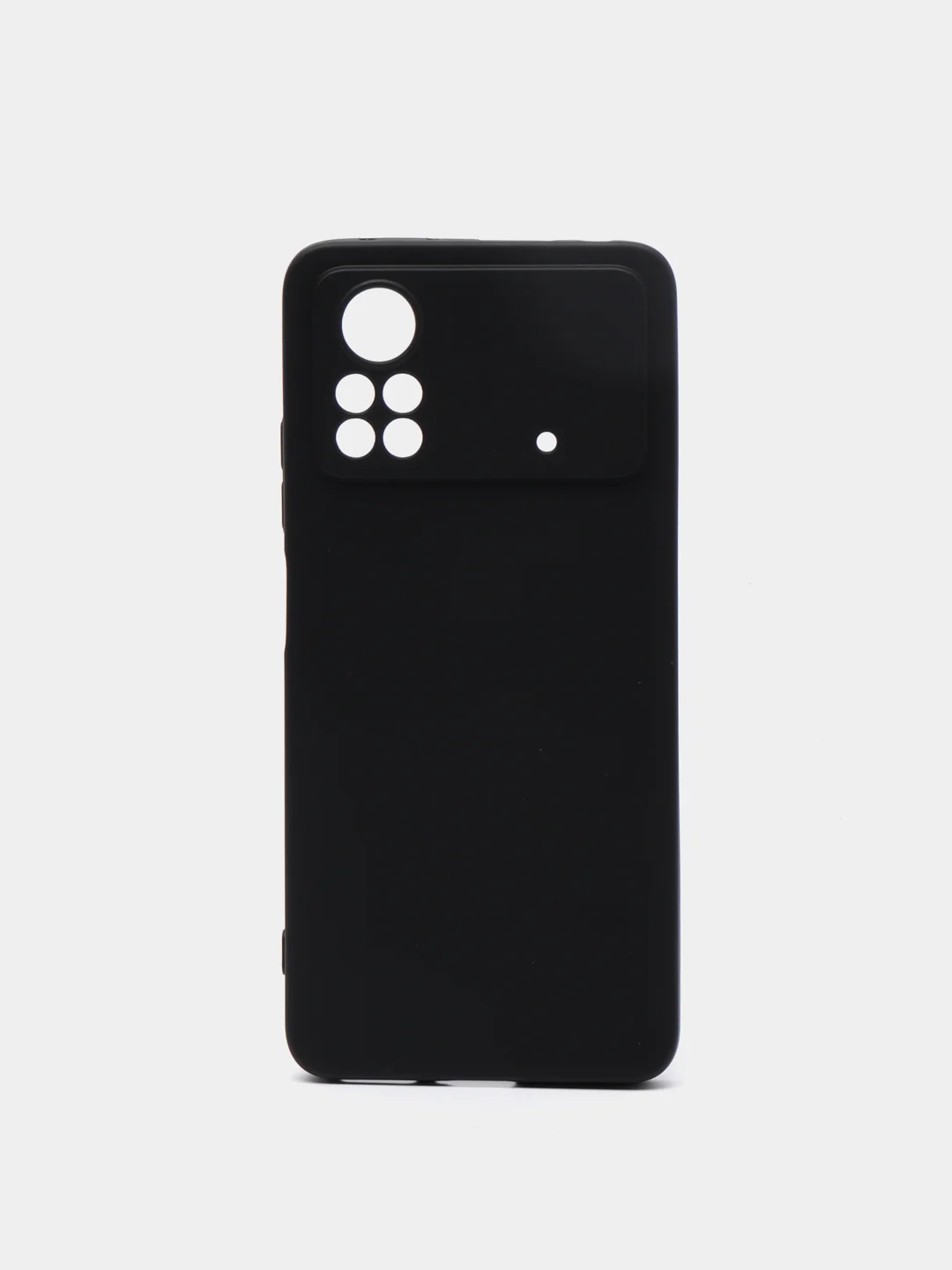 Матовый черный силиконовый чехол для Xiaomi Poco X4 Pro 5G
