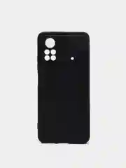 Матовый черный силиконовый чехол для Xiaomi Poco X4 Pro 5G