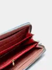 Голубой женский кошелек на молнии с ремешком на руку, 3цвета