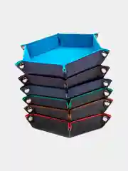 Складной лоток для бросания кубиков, для хранение мелких вещей, ключница из кожи, дайстрей