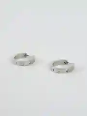 Серьги-кольца из нержавеющей стали с камнями Swarovski, 20 х 4 мм, в бархатном мешочке