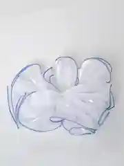 Синий школьный бант