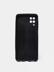 Бежевый чехол для Samsung A12/M12 под кожу силиконовый
