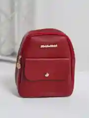 Бордовый мини-рюкзак женский