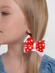 Красный бантики для волос на резинке, 2 шт