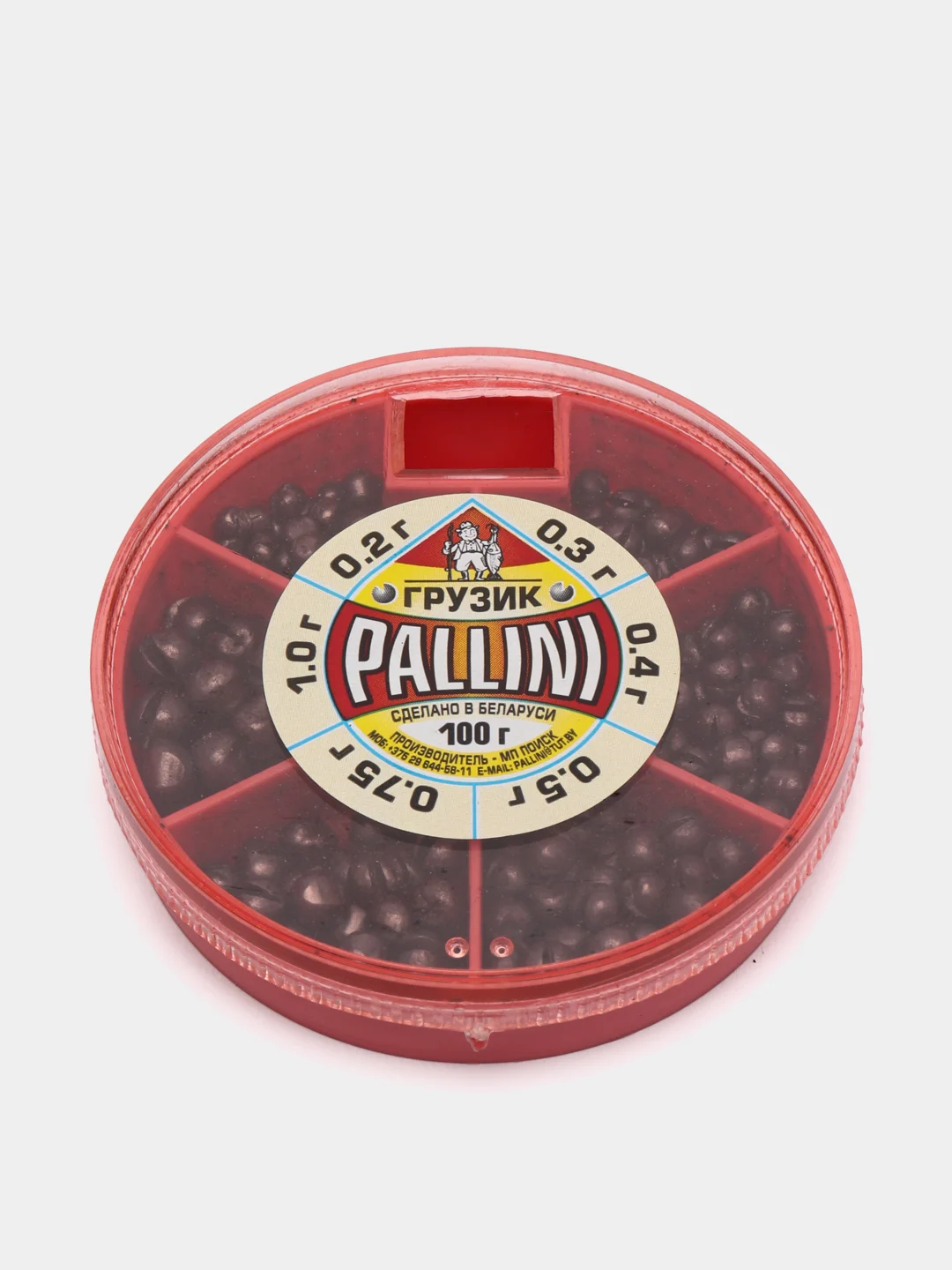 Коралловый набор рыболовных грузил / груз PALLINI (70-80-100гр)