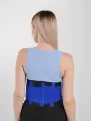 Синий утягивающий пояс-корсет из неопрена для похудения Hot Shapers Belt Power