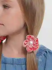 Красный кружевные резинки для волос/Детские резинки для волос/Резинки для волос для девочек