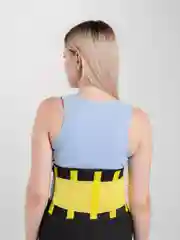 Желтый утягивающий пояс-корсет из неопрена для похудения Hot Shapers Belt Power
