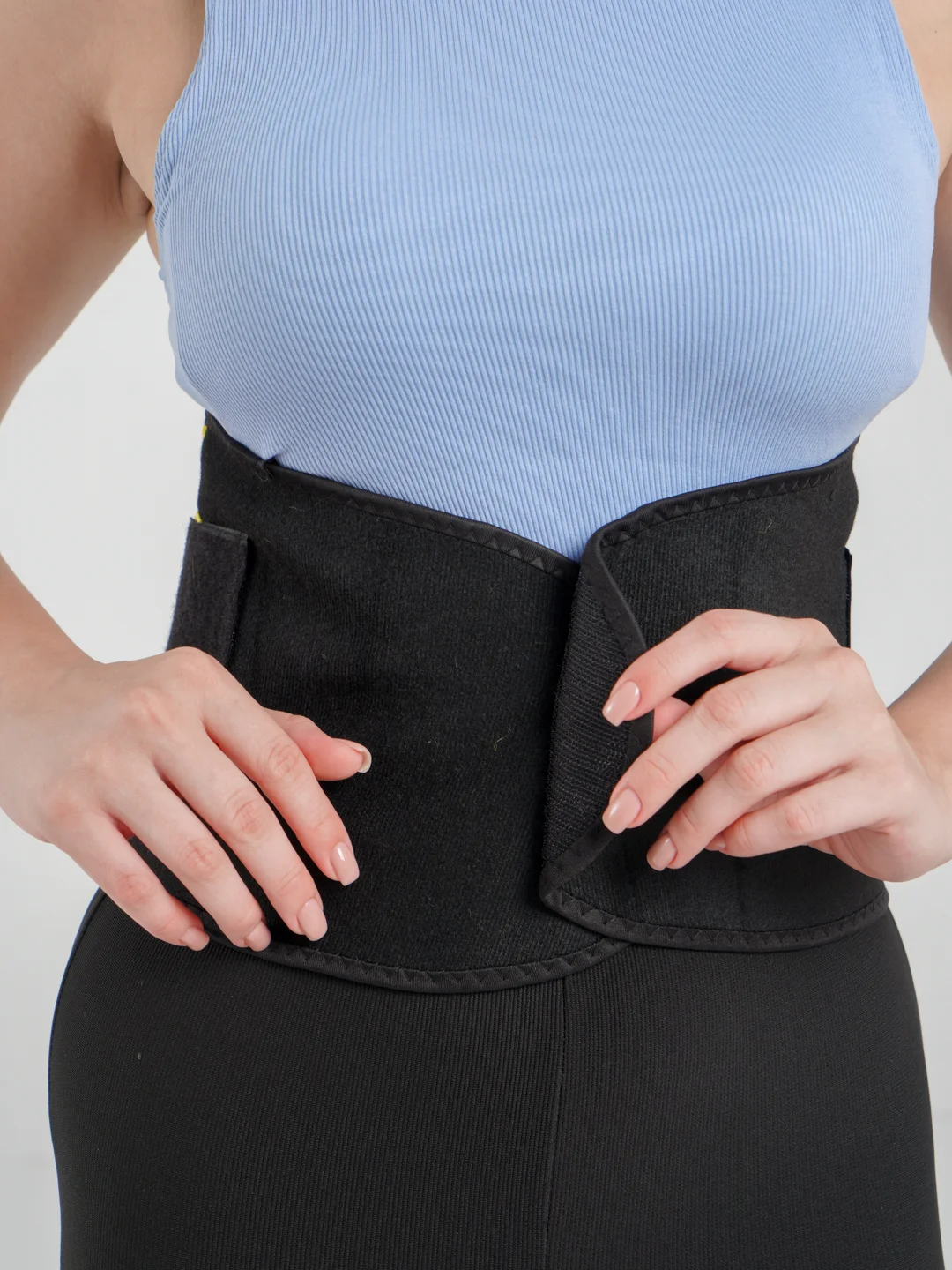Желтый утягивающий пояс-корсет из неопрена для похудения Hot Shapers Belt Power